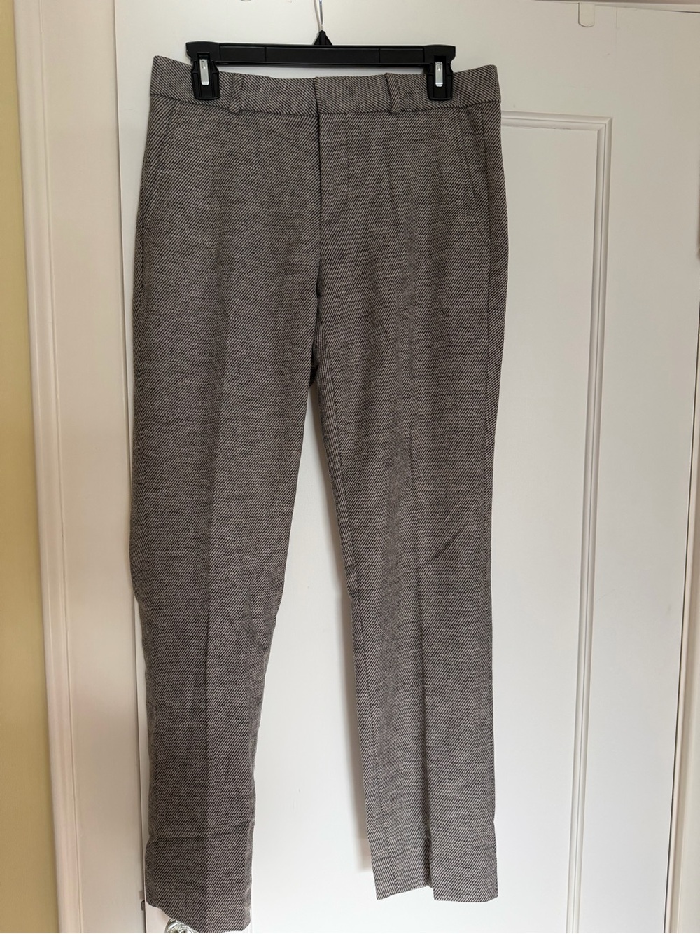 BANANA REPUBLIC Ryan fit pants neutral gray wool blend herringbone -4R-NWT!